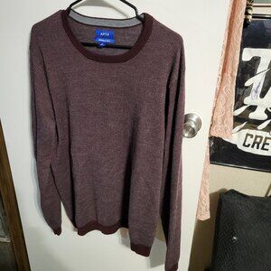 MENS APT 9 CREW NECK MERINO WOOL BLEND SUPER SOFT SWEATER SZ XL